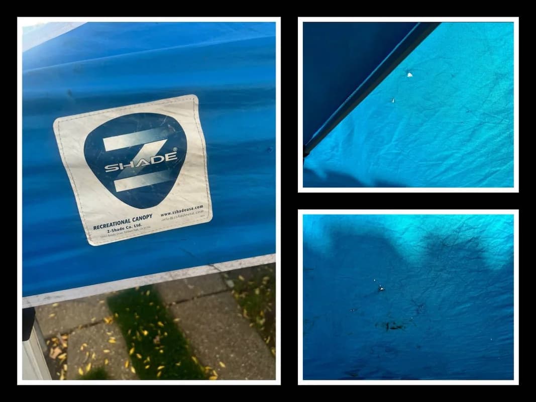 Blue 10X10 FT Shade Structure Canopy 7