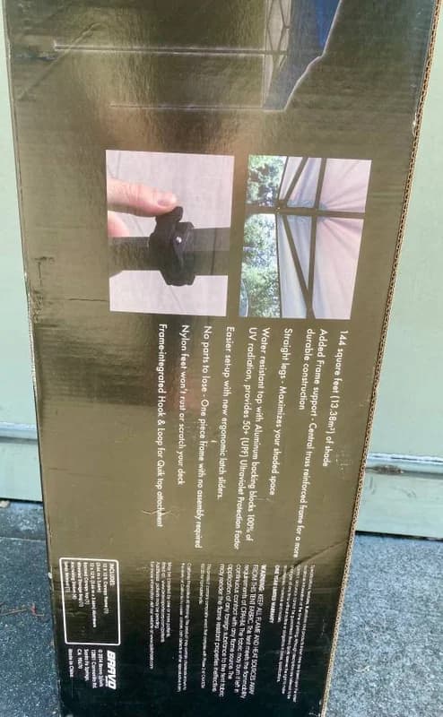 Pop Up Shade Structure Canopy 12 X 12 New 19