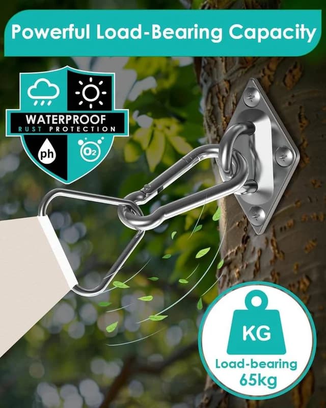 NEW Sun Shade Sail Hardware Kit 40 Pcs 6-8 inch 304 Stainless Steel 3