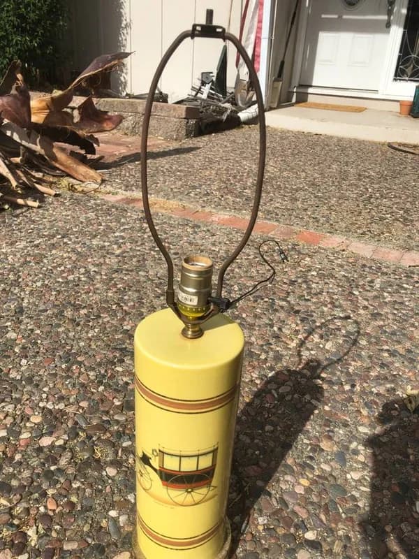 2 Table Lamps- Solid Brass Geodesic Dome Lamp $35 and Ceramic Lamp $10 10