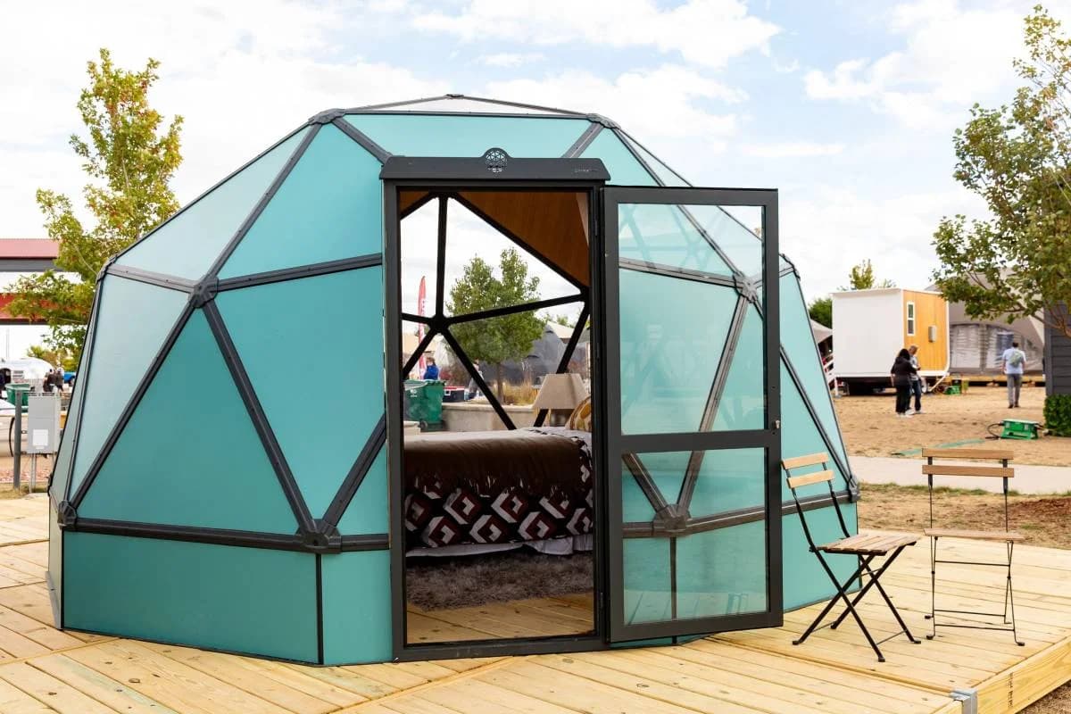 Ekodome 16ft geodesic dome kit - greenhouse, glamping structure, etc 2