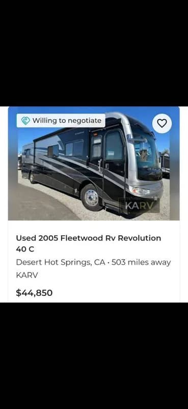 2002 ((clean)) fleetwood revolution diesel 2 slides 19