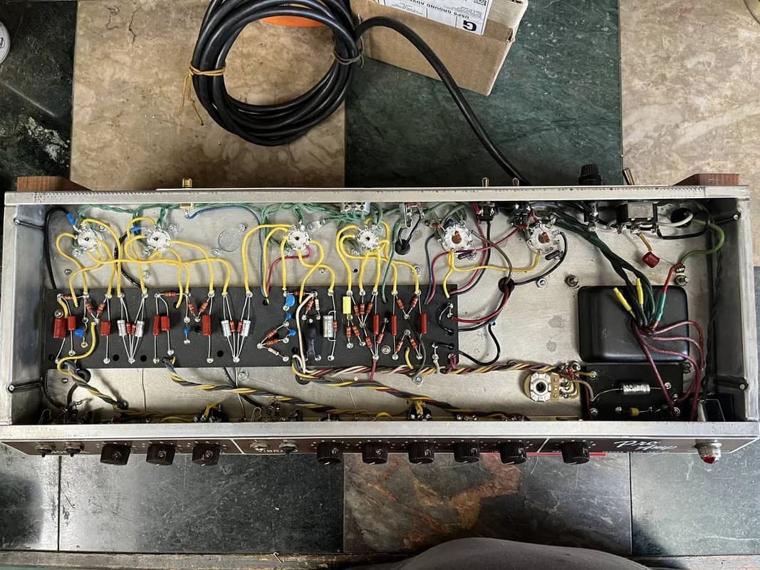 1960s Fender "Pro-Amp" Brownface Vintage Tube Amp w/ 15" Speaker 3