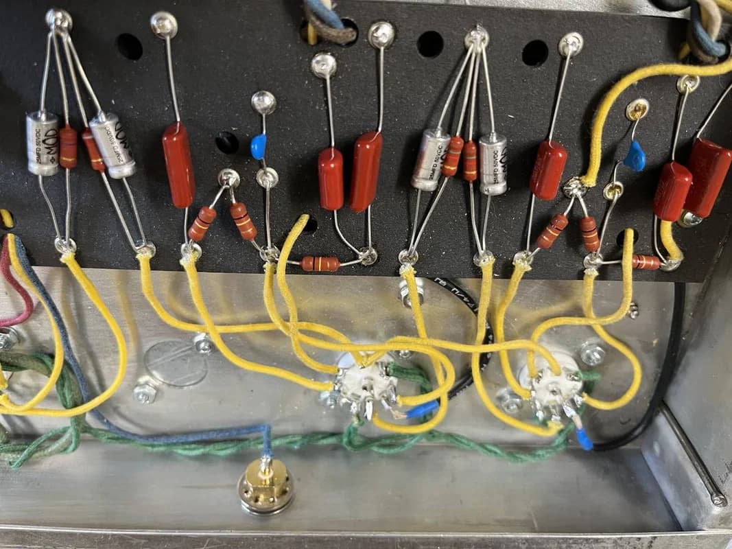 1960s Fender "Pro-Amp" Brownface Vintage Tube Amp w/ 15" Speaker 4