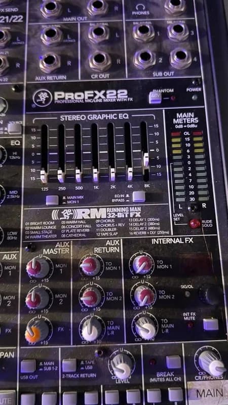 PA system rack mount gear in Yamaha cabinets 3