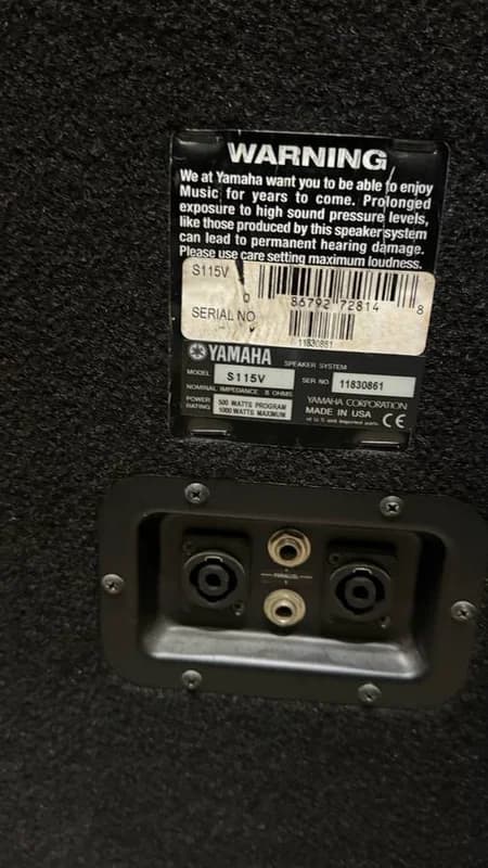 PA system rack mount gear in Yamaha cabinets 6