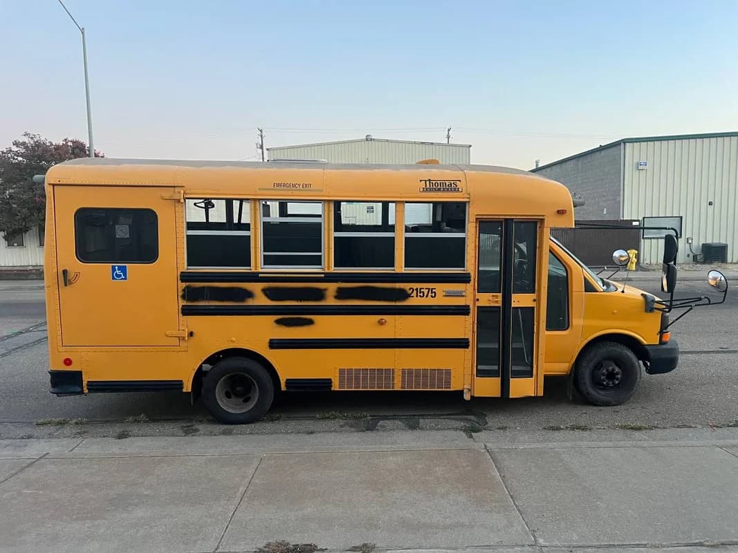 2016 chevy 3500 mini school bus w123k 4