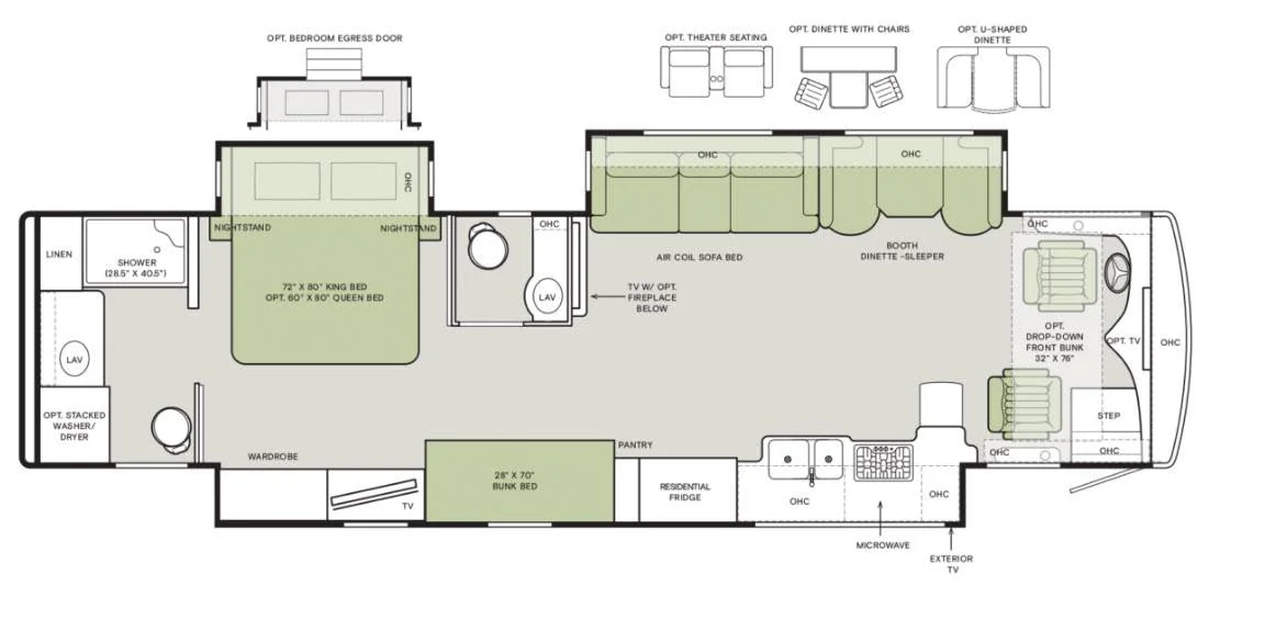 2020 Tiffin Allegro Red 38 KA Class A Diesel Motorhome 5