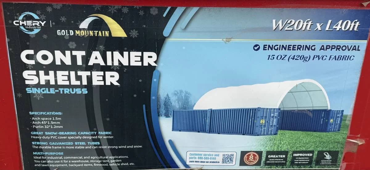 SHIPPING CONTAINER SHELTER KIT CONEX BOX CARPORT GARAGE BUILDING 20 40 2