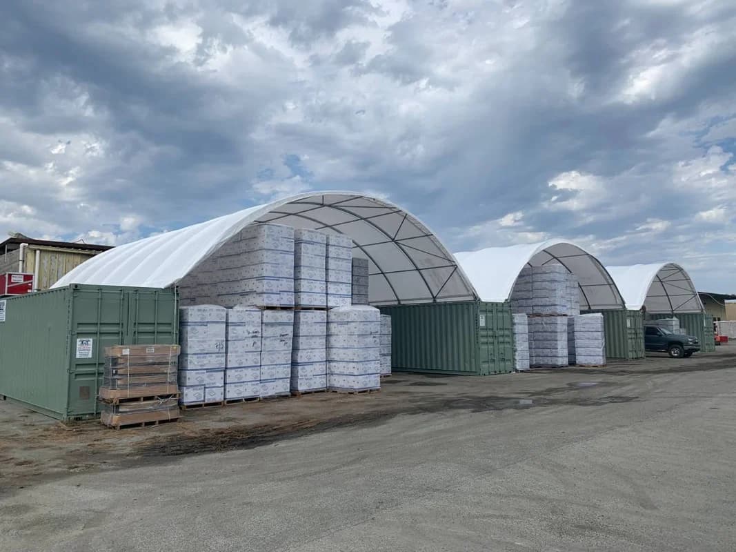 CANVAS SHELTER 20X30X12 GARAGE SHIPPING CONTAINER KIT 20 40 15