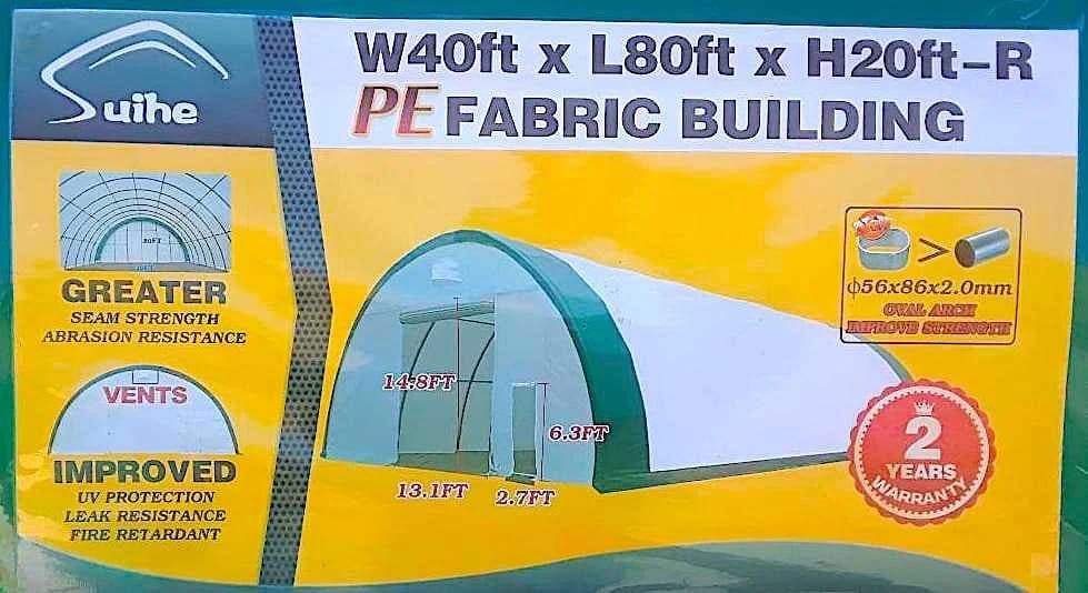 CANVAS SHELTER 20X30X12 GARAGE SHIPPING CONTAINER KIT 20 40 21