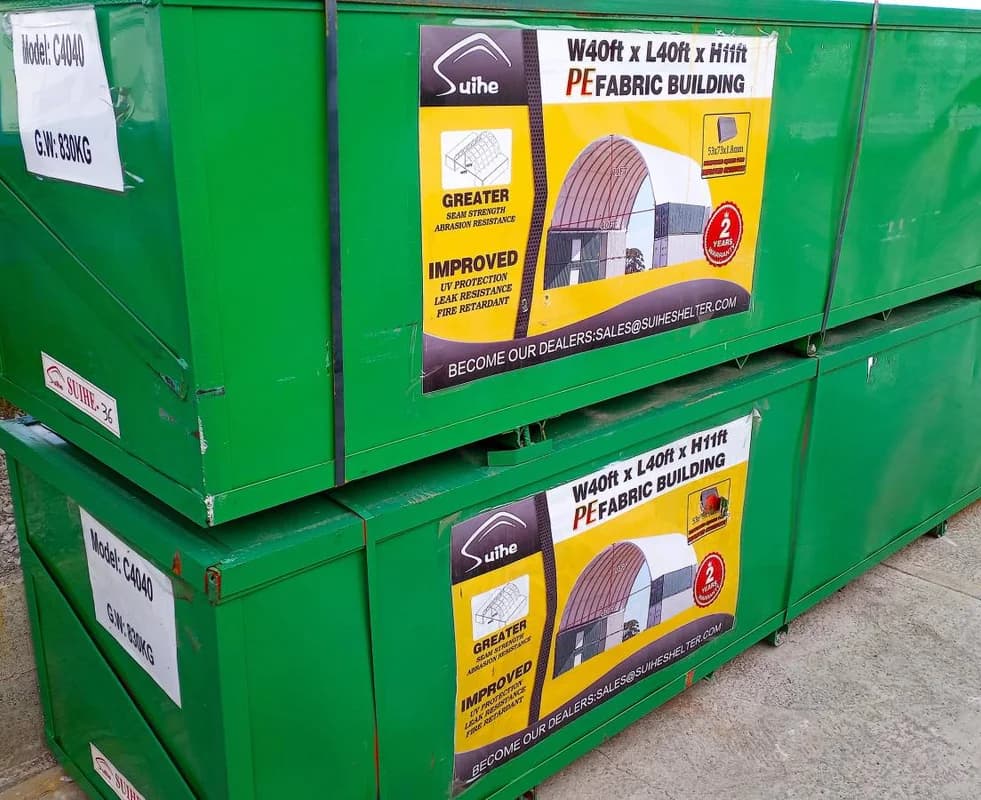 CANVAS SHELTER 20X30X12 GARAGE SHIPPING CONTAINER KIT 20 40 22