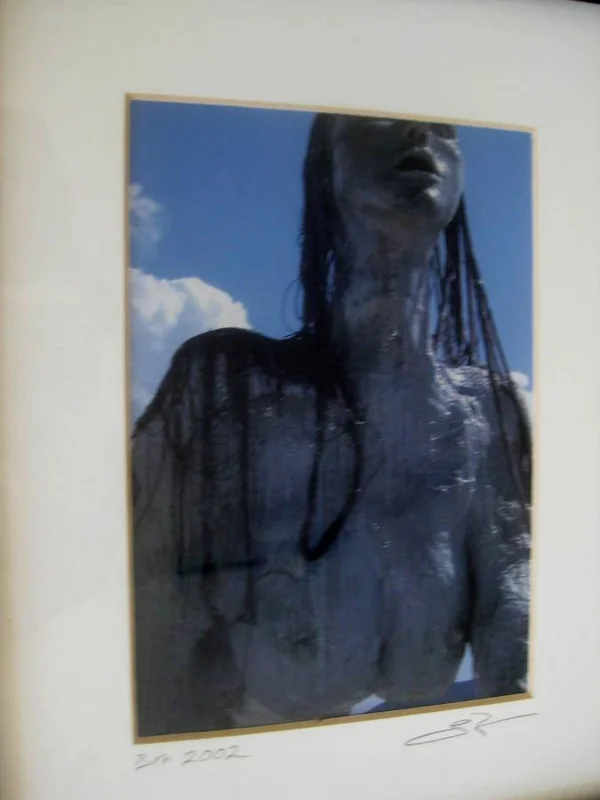 Small Burning Man Color Photograph from 2002 Framed 3