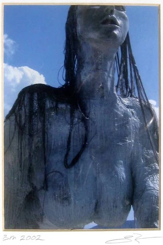 Small Burning Man Color Photograph from 2002 Framed 2