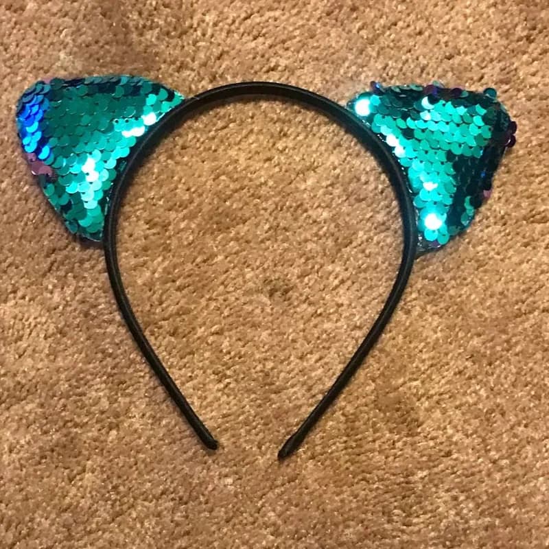 Head Band Halloween Pride Costume Sequence Cat Ears Headband 9