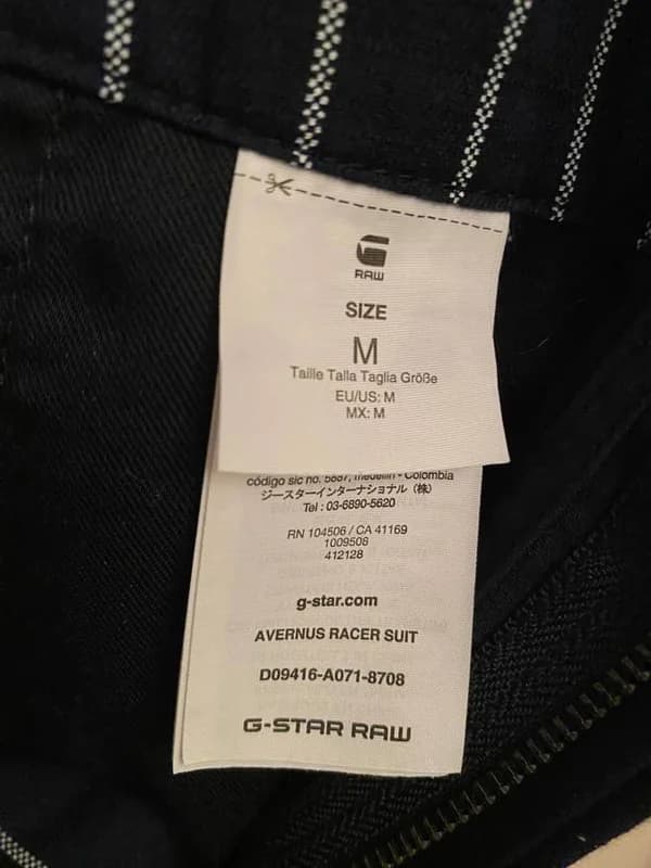 G-Star Raw Avernus Racer Suit Men's Fashion Denim NEW Size M 6