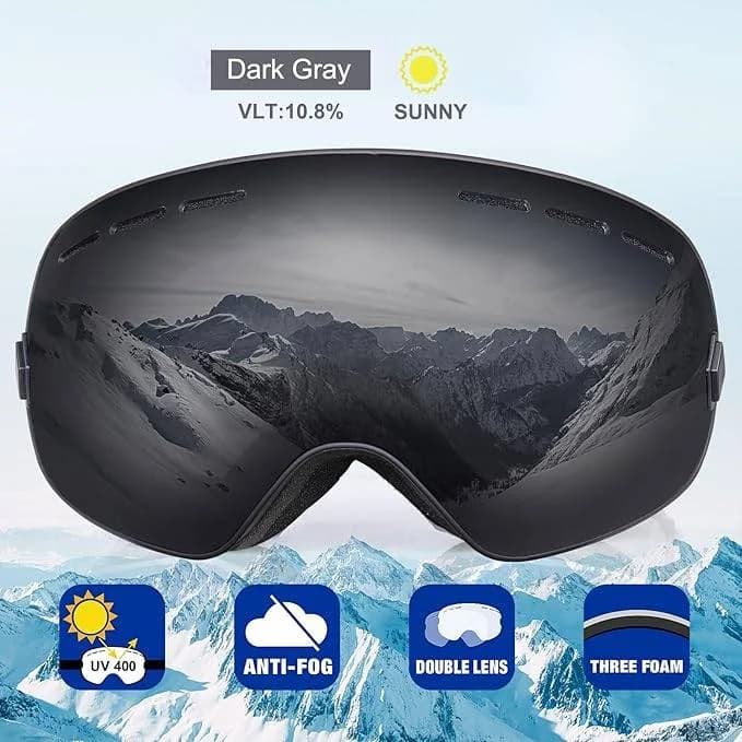 NEW Snowboard Ski Goggles Men Women Youth, Anti Fog OTG Winter Snow 7