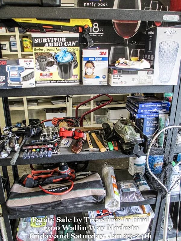 Estate Sale in Modesto by Treasures to Find 5