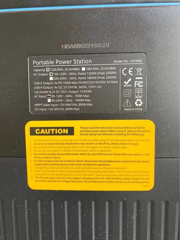 Power Station With Solar Panel 60W 3