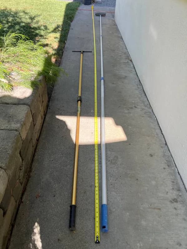 Window Washing Extension Poles (4) & Brushes 3