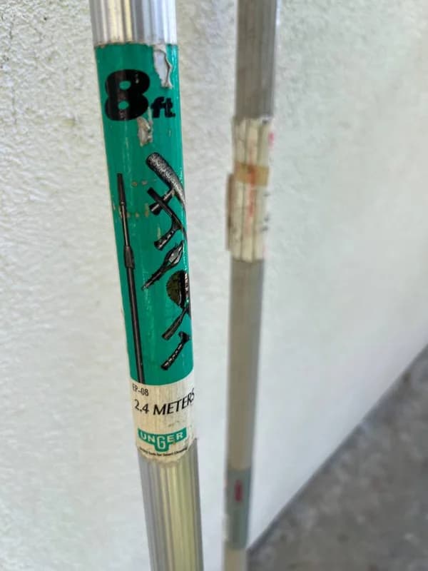 Window Washing Extension Poles (4) & Brushes 11