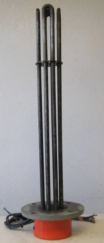 Watlow Heater 24" Heating Element Tank Heater 12,000 Watts 480V 3 Phas